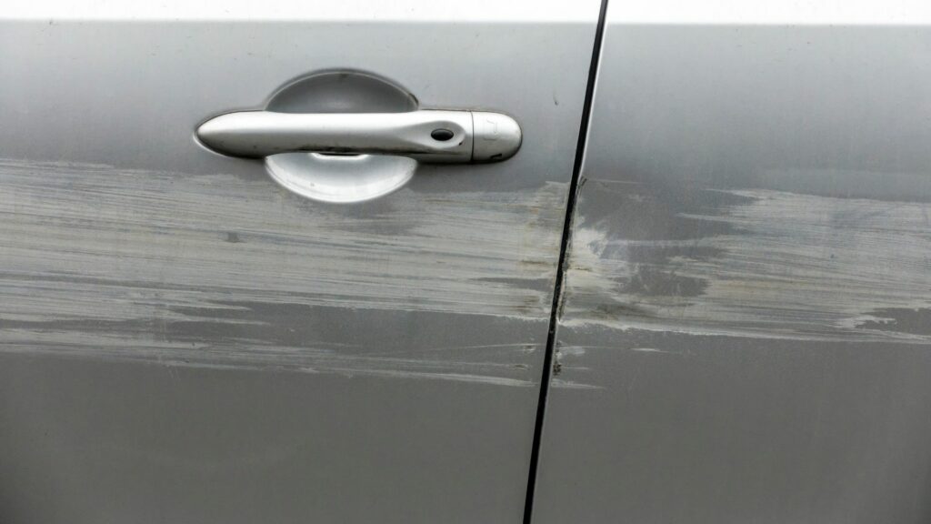 egratignures sur votre voiture