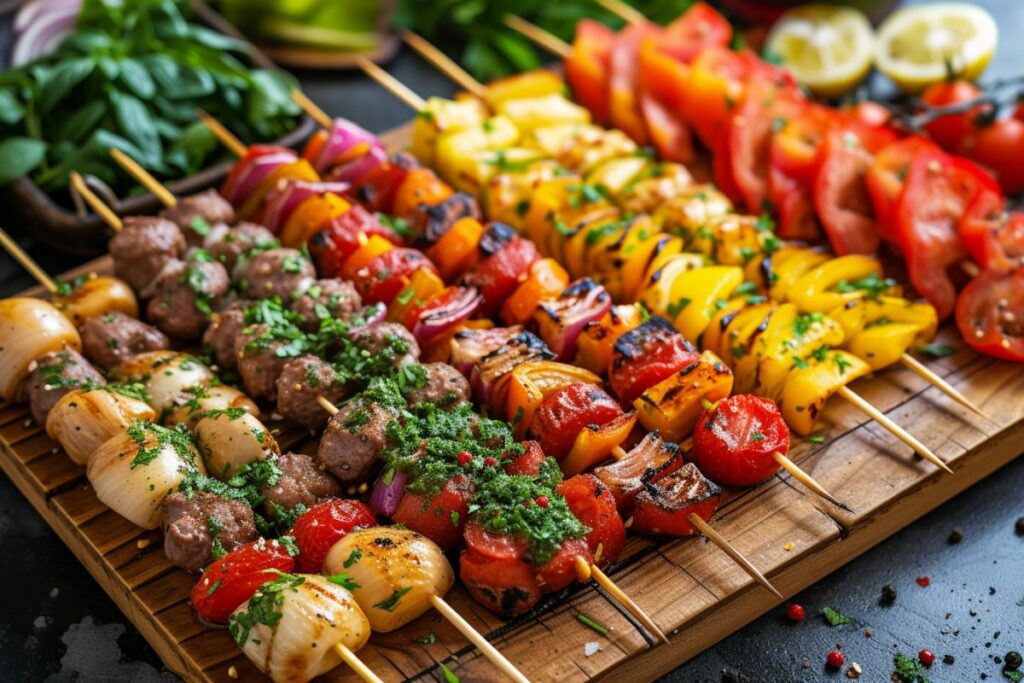 Brochettes appéritives, Recette