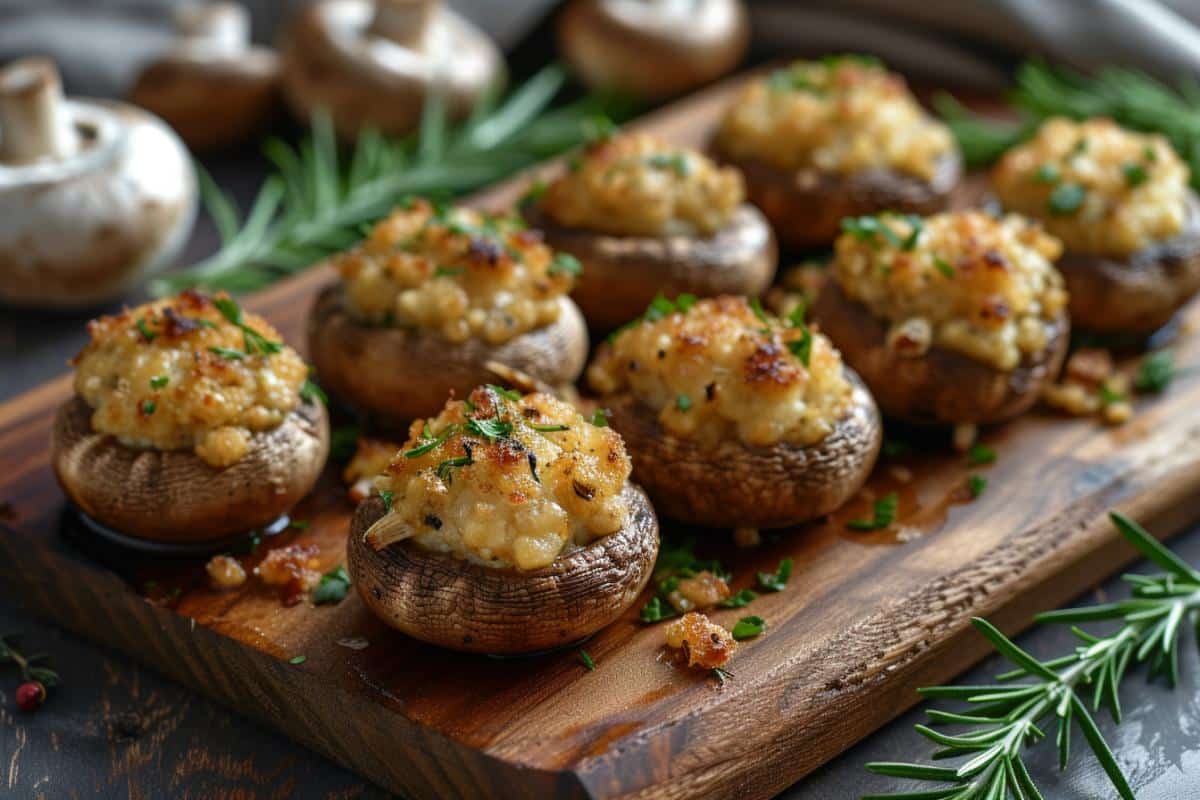 Recette champignons farcis apéro : idéale pour vos soirées !