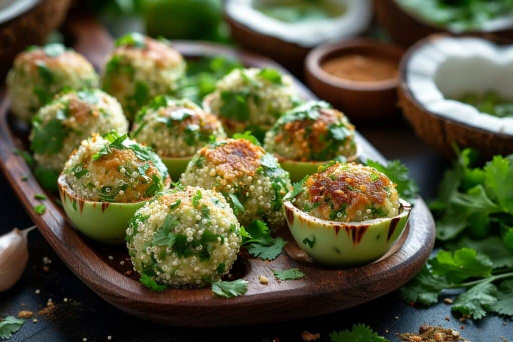 Recette curry vert thaï : boulettes quinoa pour un voyage exotique