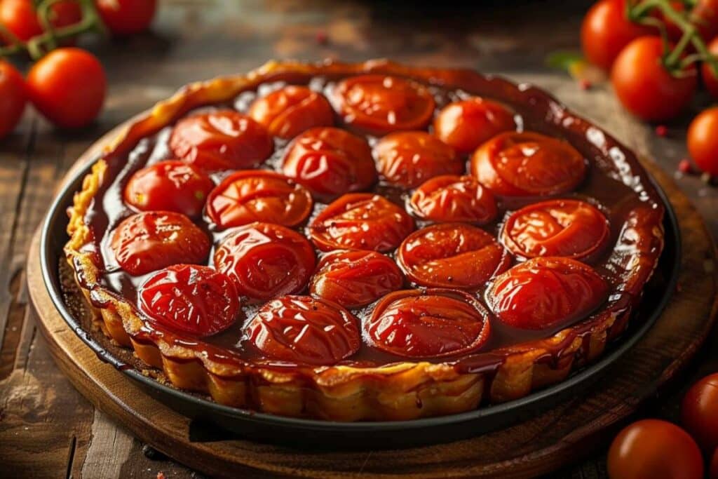 Tarte Tatin aux Tomates Cerises & Caramel Balsamique : Découverte Gustative