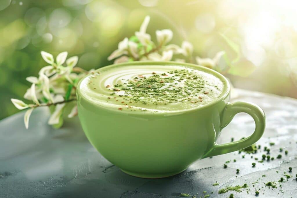Matcha chaque matin : secret pour une peau glowy et des cheveux brillants