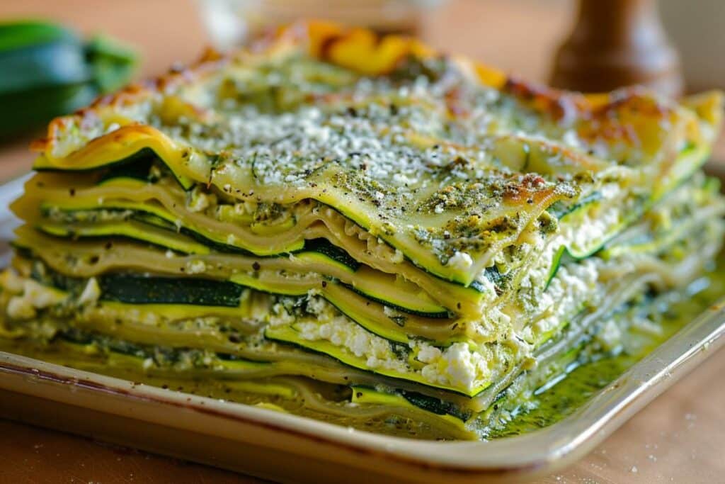 Lasagnes végétariennes courgette et ricotta : recette facile et gourmande