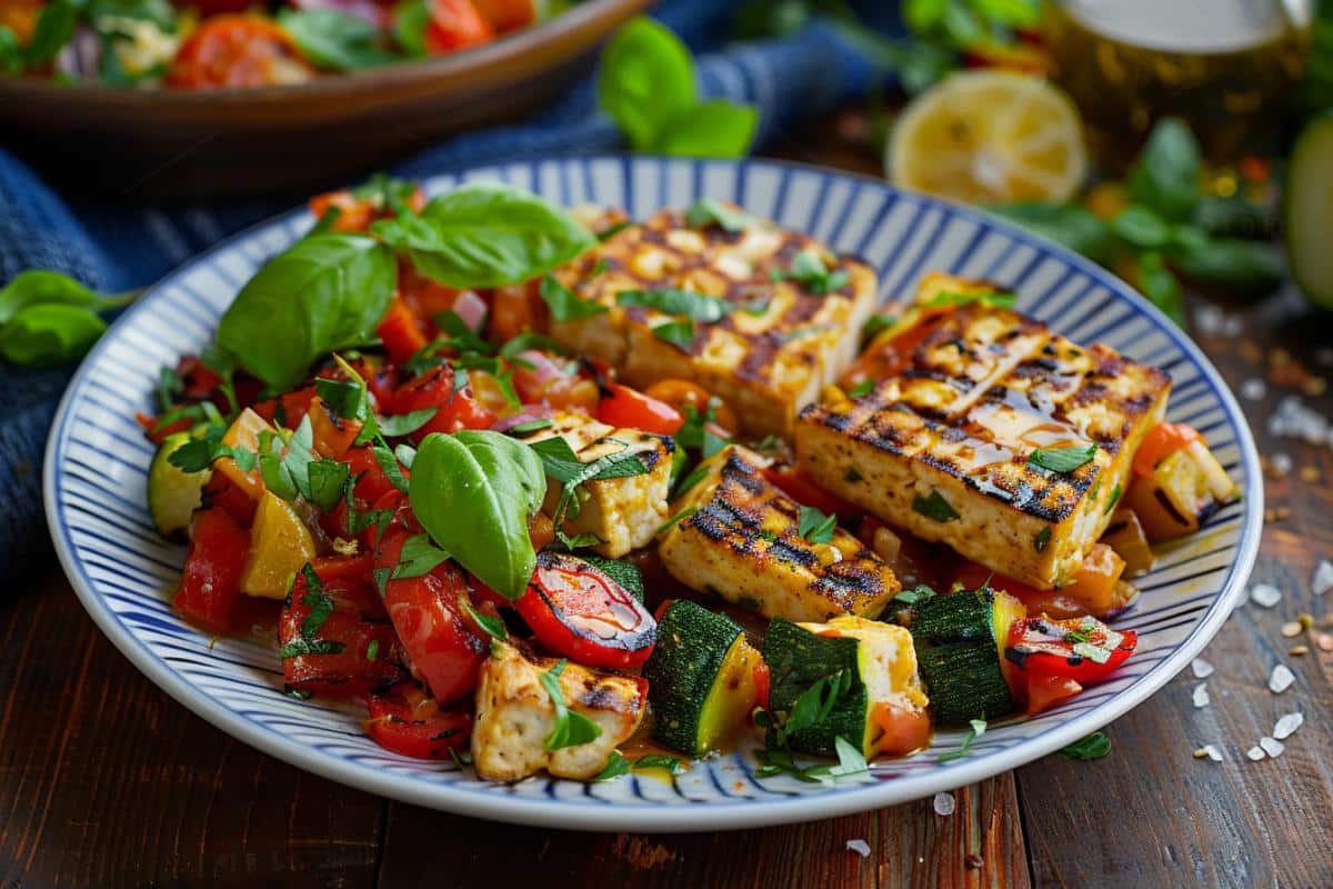 Ratatouille niçoise et tofu grillé : recette facile pour amateurs de cuisine saine