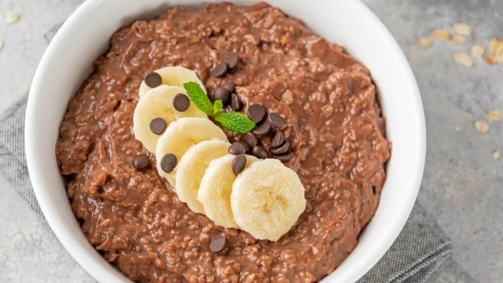 porridge au chocolat