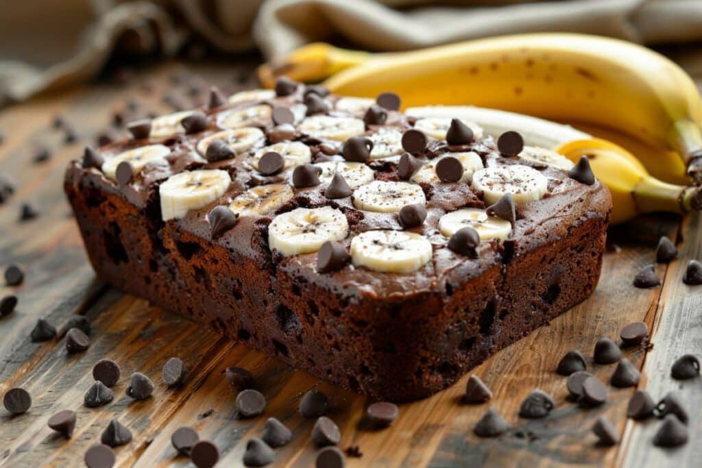 Recette facile et rapide pour un délicieux gâteau chocolat et banane