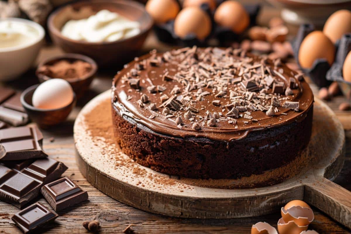 Recette facile et rapide : Gâteau au yaourt et chocolat moelleux