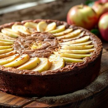 Recette facile de gâteau pommes chocolat pour ravir vos papilles.