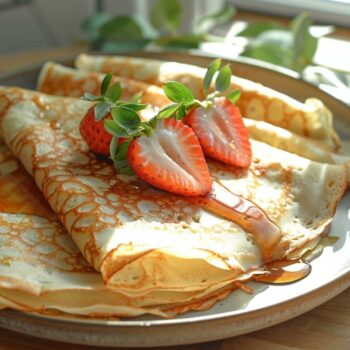 Recette facile de crêpes légères avec 2 œufs - Rapide et délicieuse