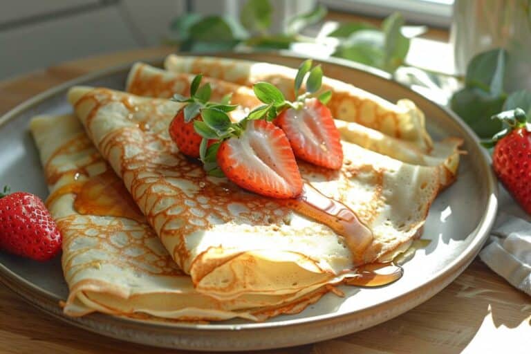 Recette facile de crêpes légères avec 2 œufs - Rapide et délicieuse
