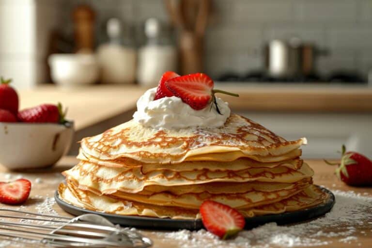 Recette crepe 2 œufs facile et rapide pour des crêpes moelleuses à chaque fois