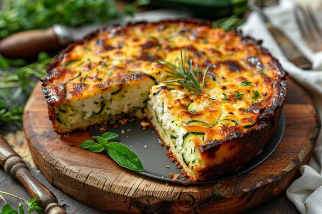 cake chèvre courgette