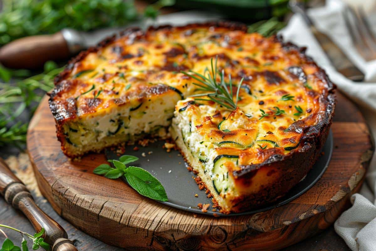 cake chèvre courgette