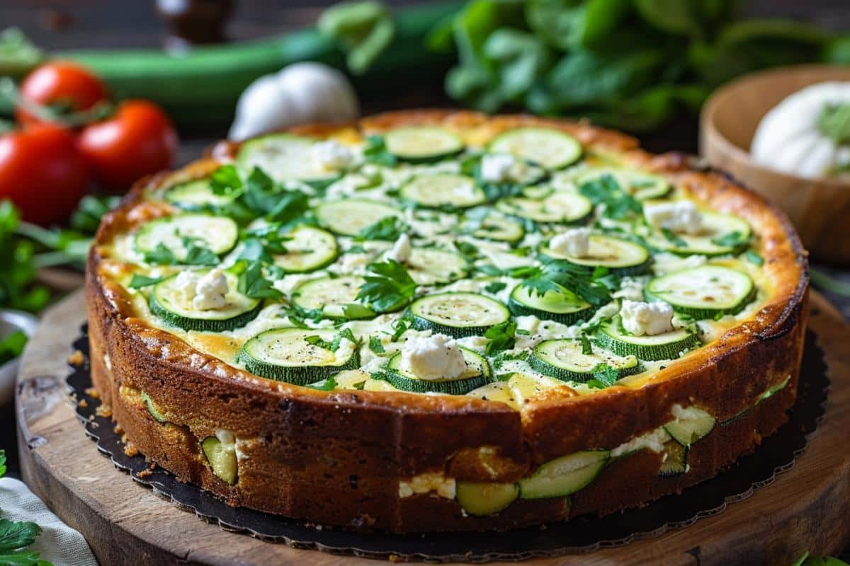 cake courgette chèvre