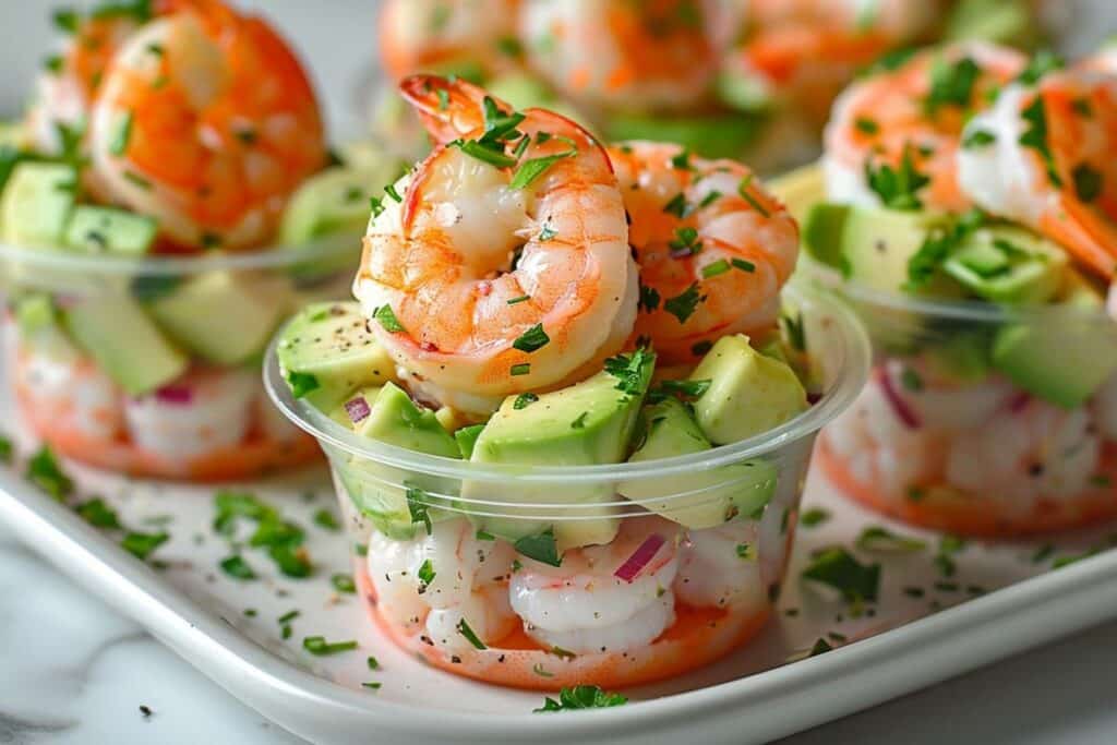 verrine crevettes avocat