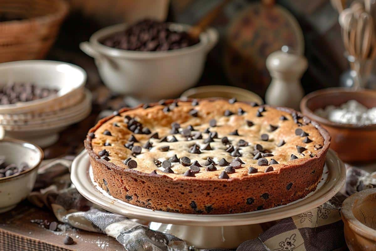 gateau aux pepites de chocolat