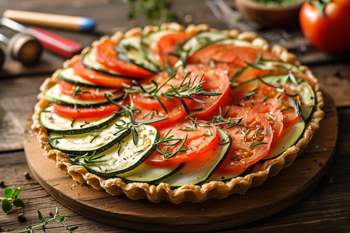 tartelette courgette tomate
