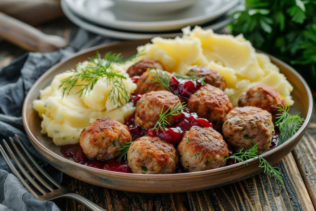 Recette ancestrale : boulettes de viande suédoises pour moments conviviaux