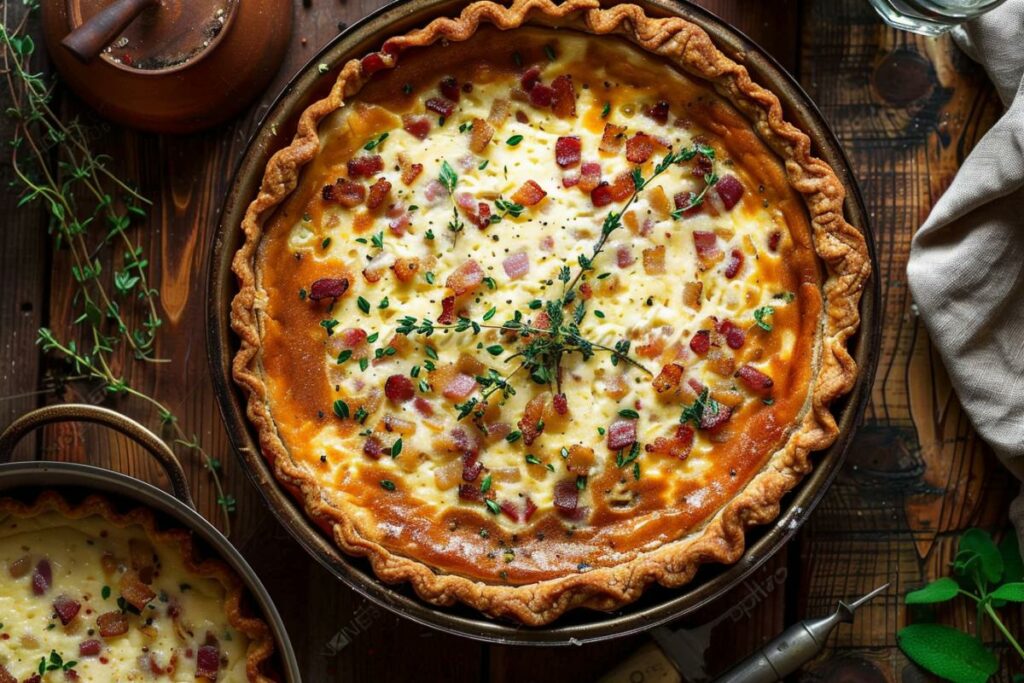 Recette de grand-mère : Quiche Lorraine traditionnelle et savoureuse