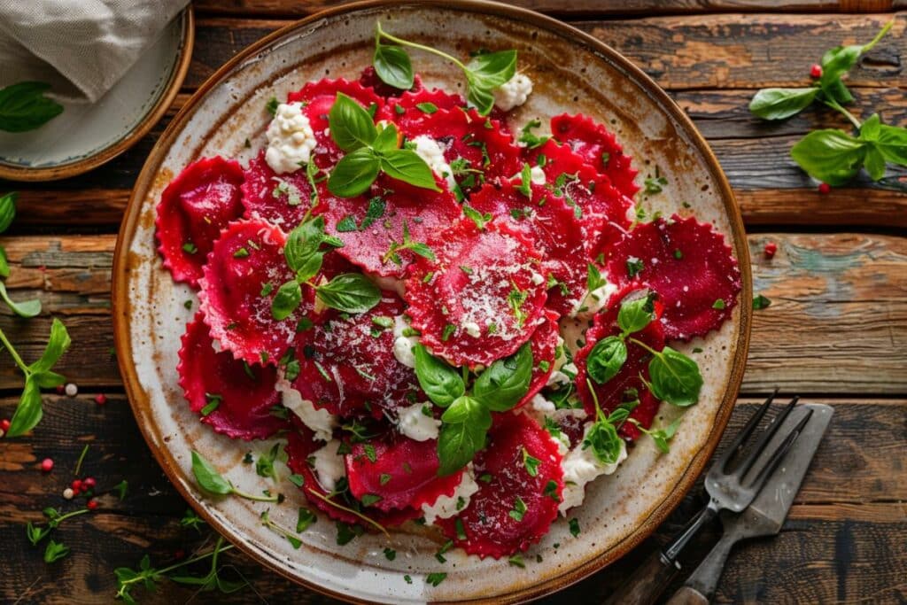 Raviolis betterave et ricotta : une recette délicieuse pour éveiller vos papilles