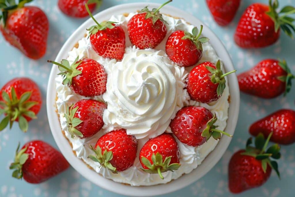 Recette gâteau de Pâques facile : Angel Food à la fraise, léger et délicieux