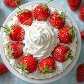 Recette gâteau de Pâques facile : Angel Food à la fraise, léger et délicieux