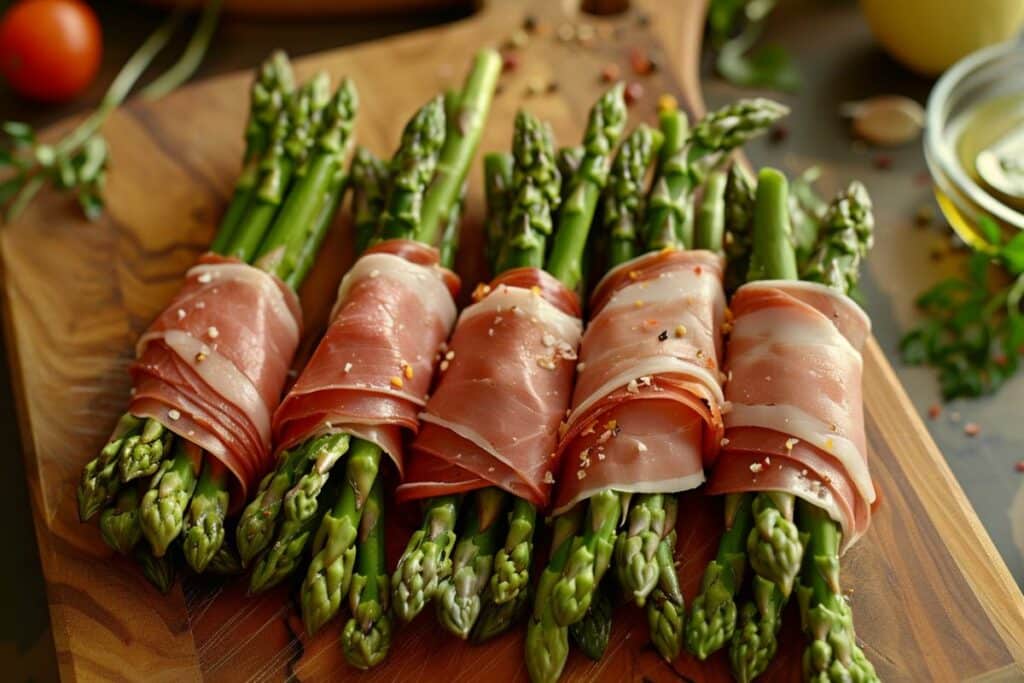 Recette pour Pâques : Roulés d'Asperges au Jambon Cru, parfait amuse-bouche