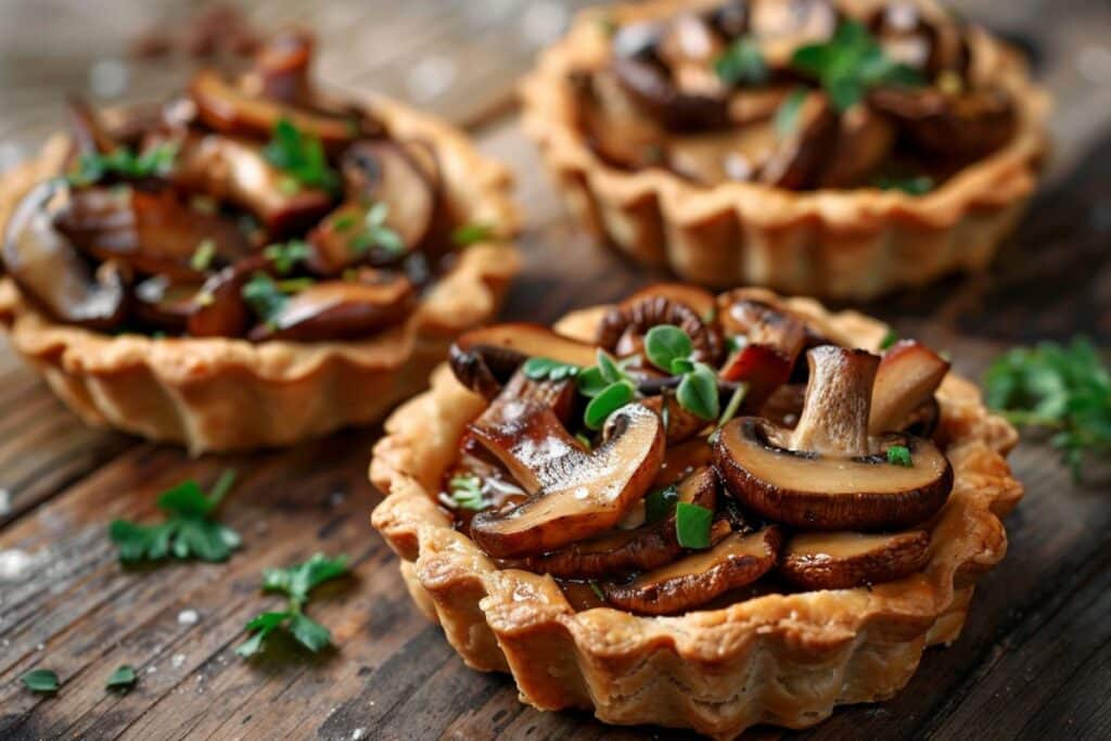 Recette de Pâques : Tartelettes amuse-bouche aux champignons sauvages