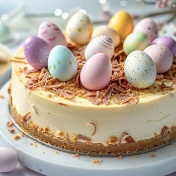 Recette Cheesecake de Pâques facile avec Œufs de Pâques - Idéal pour le dessert