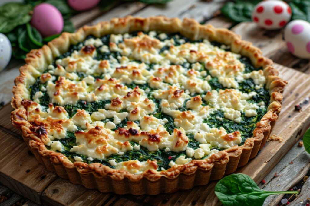 Recette facile : Tarte Pascale à la ricotta et épinards pour Pâques