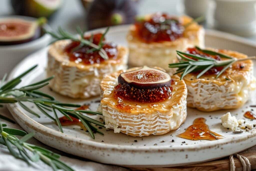 Recette Pâques : Amuse-bouche chèvre frais et confiture de figues - Facile & rapide