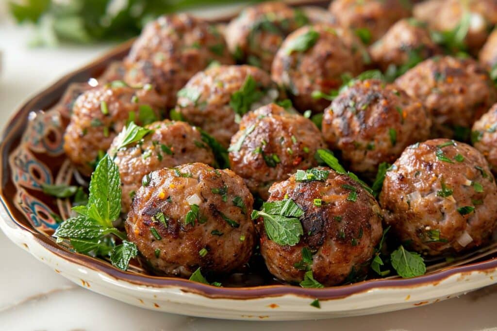 Recette pour Pâques : Boulettes d'agneau épicées à la menthe, parfaites amuse-bouche