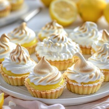 Recette Pâques : tartelettes au citron meringuées miniatures faciles et rapides