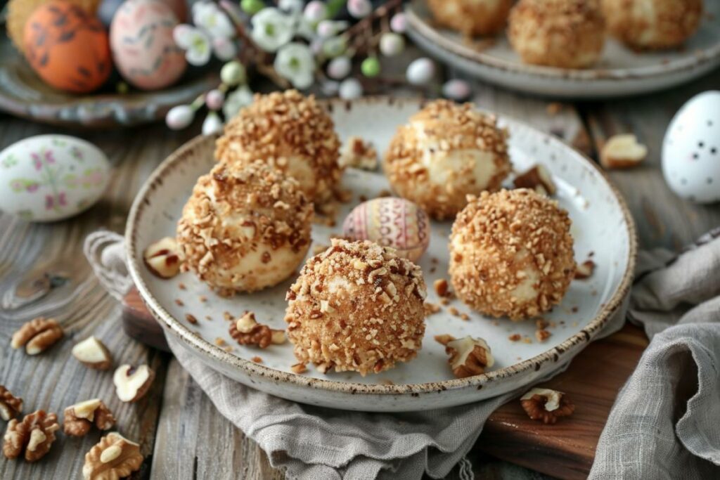 Recette apéro Pâques facile : Billes de Chèvre en Croûte de Noix, un délice !