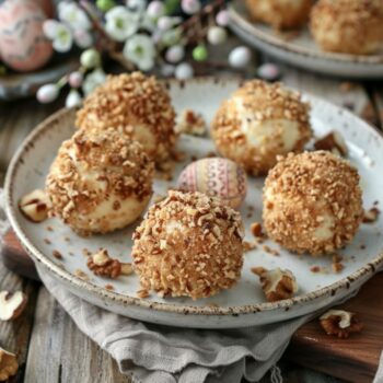 Recette apéro Pâques facile : Billes de Chèvre en Croûte de Noix, un délice !