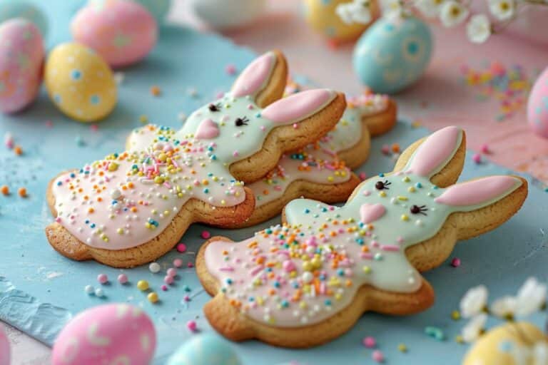 Recette de Pâques facile : biscuits sablés en forme de lapin pour enfants
