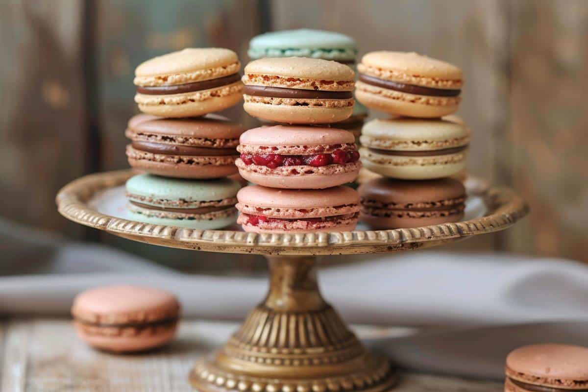 Recette de Pâques facile : macarons chocolat et ganache framboise gourmands