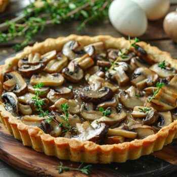 Recette festive : Tarte de Pâques aux champignons sauvages et thym, à découvrir !