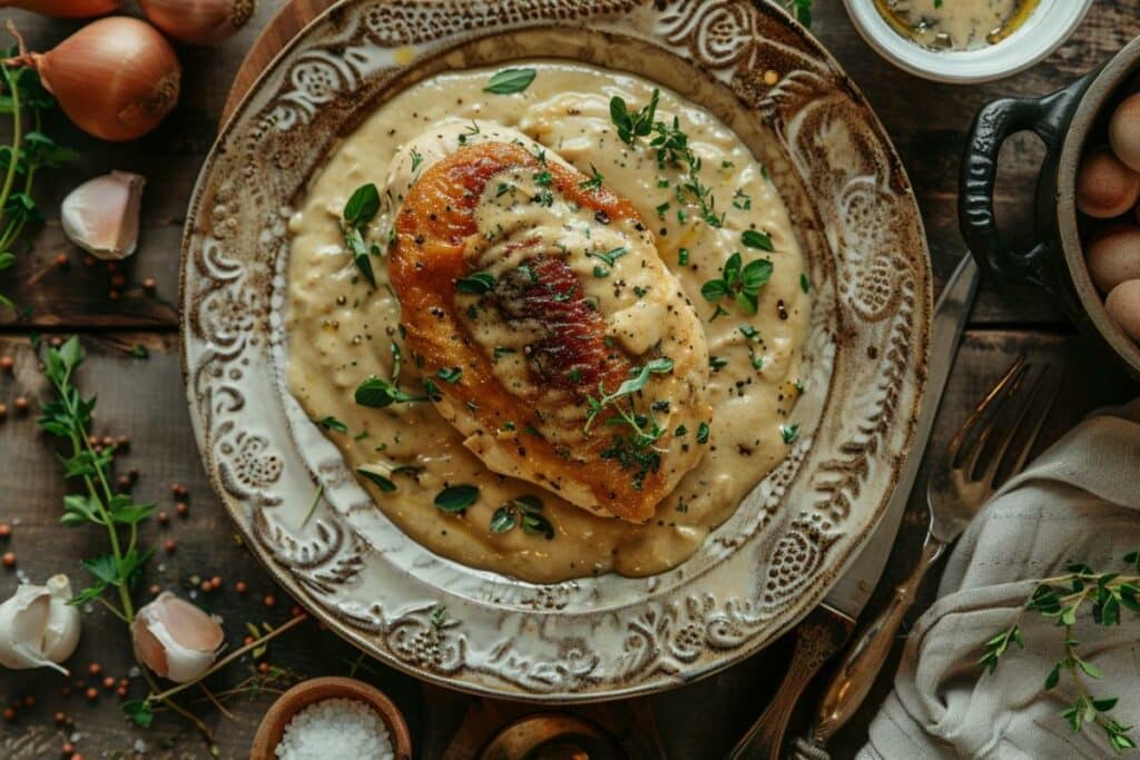 Recette secrète : Poulet à la moutarde façon grand-mère, saveur inégalée