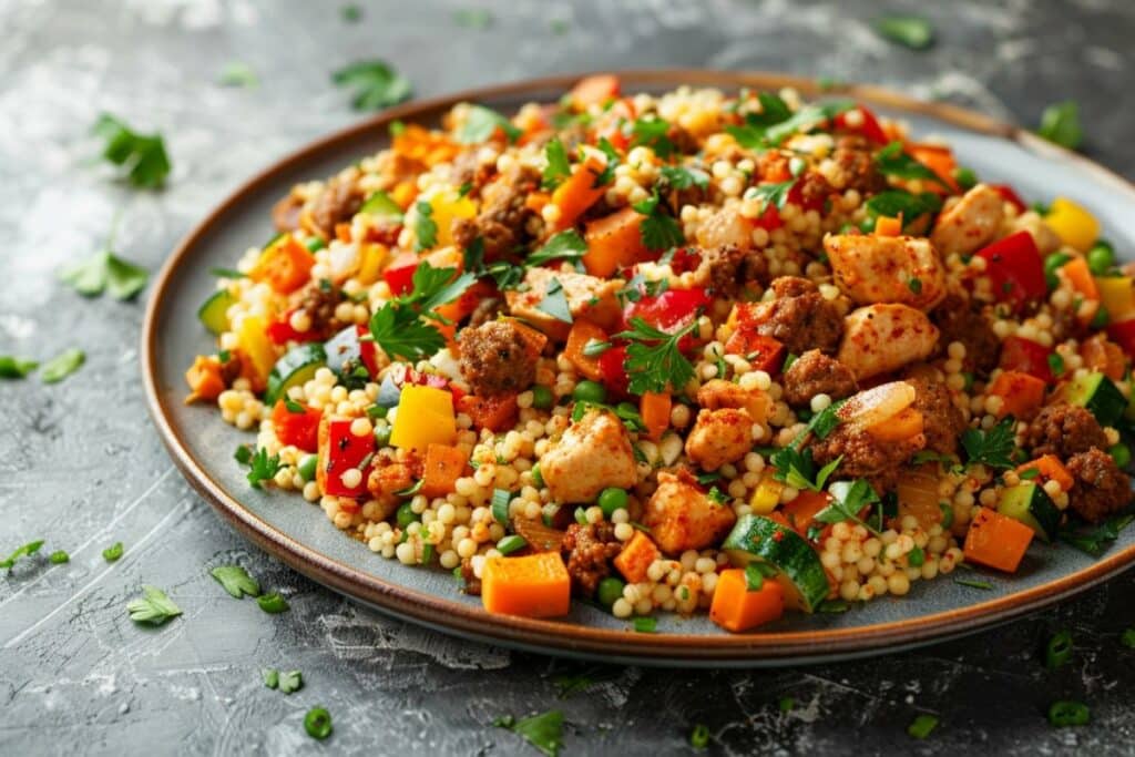 Couscous poulet et merguez facile : recette détaillée sur Marmiton