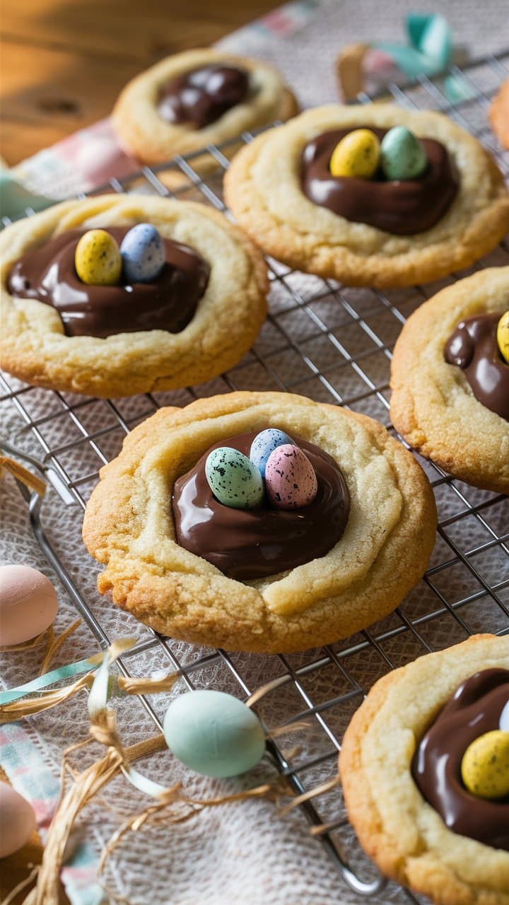 Cookies de Pâques aux œufs colorés