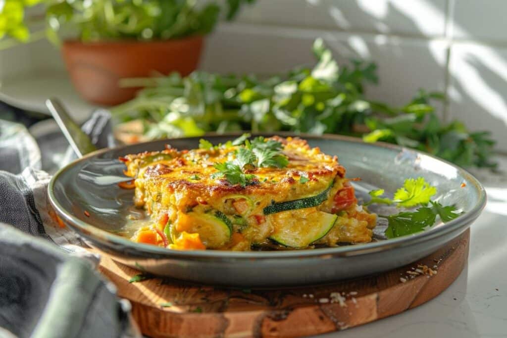 Gratin de courgettes curry et coco : recette végétalienne pleine de saveurs