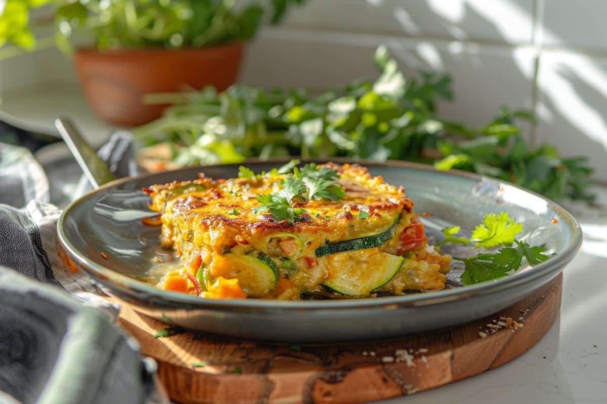 Gratin de courgettes curry et coco : recette végétalienne pleine de saveurs