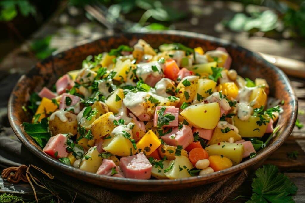 Salade piémontaise : explosion de saveurs printanières à petit prix