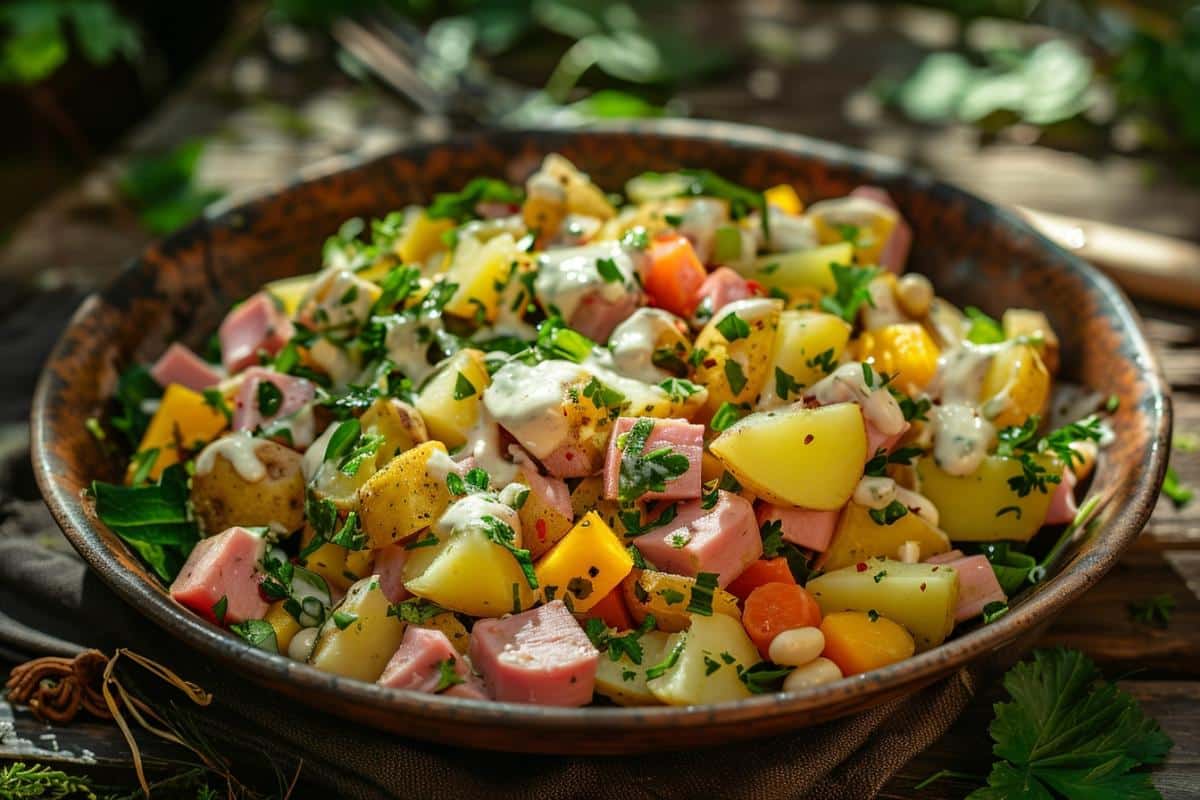 Salade piémontaise : explosion de saveurs printanières à petit prix