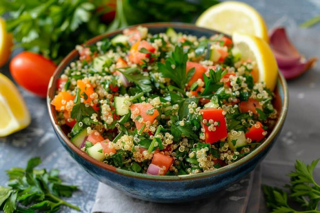 Taboulé au quinoa original : recette facile, sans gluten et saine