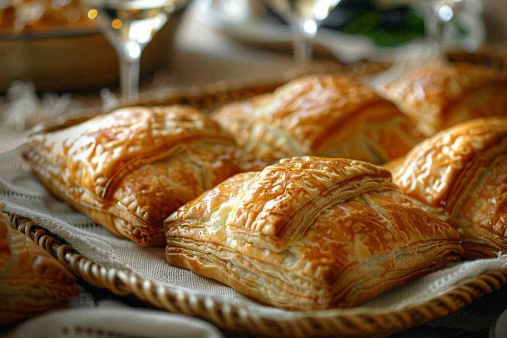 Apéritif chic rapide : Paniers gourmands en pâte feuilletée en 25 min