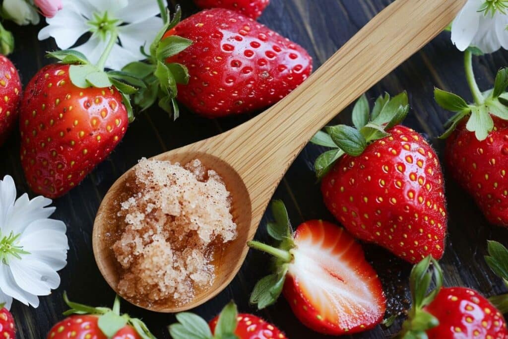 Une cuillère de cet engrais maison pour d'énormes fraises