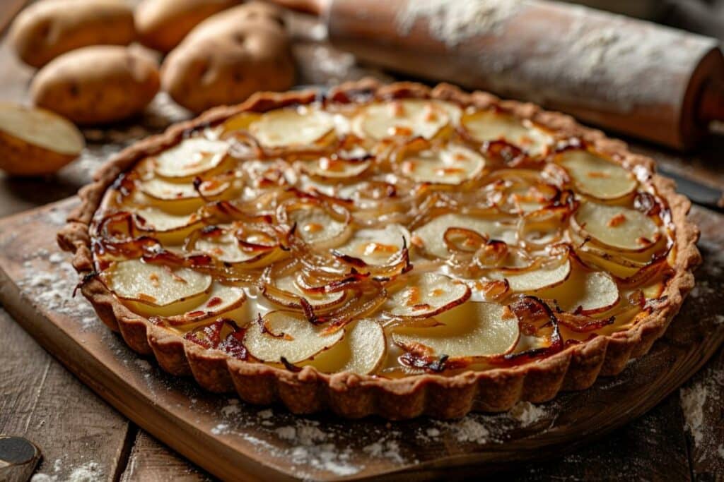 Recette de tarte aux pommes de terre frites : Un délice familial à découvrir