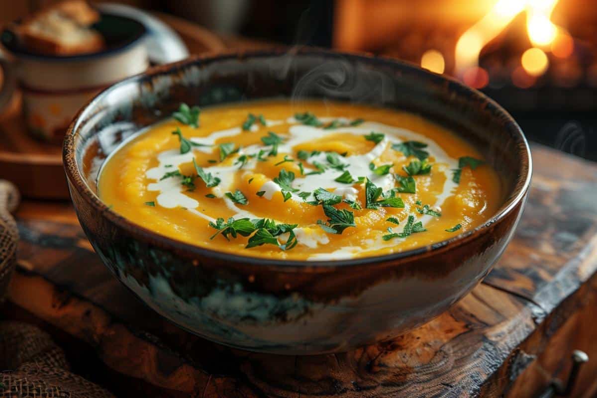 Recette facile pour une soupe butternut onctueuse et réconfortante